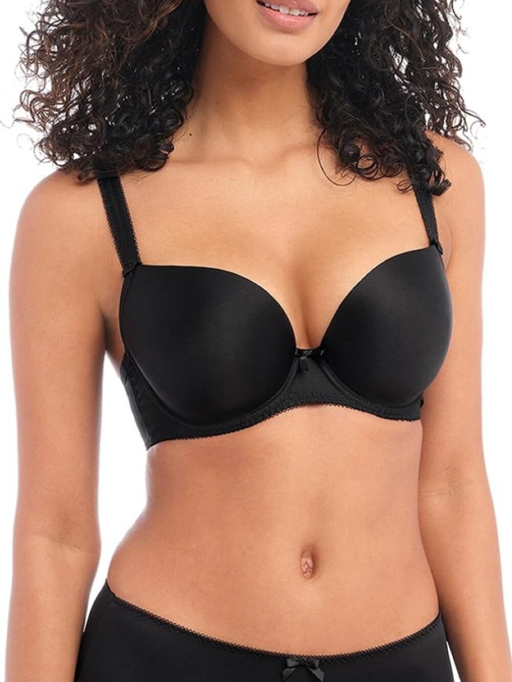 ✨ Freya Deco Molded Plunge Bra  Black  Style AA4234BLK  Size 32DD NWT